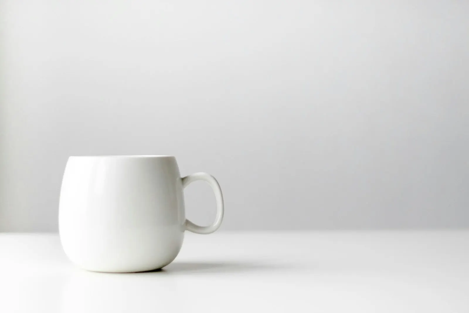 White ceramic mug